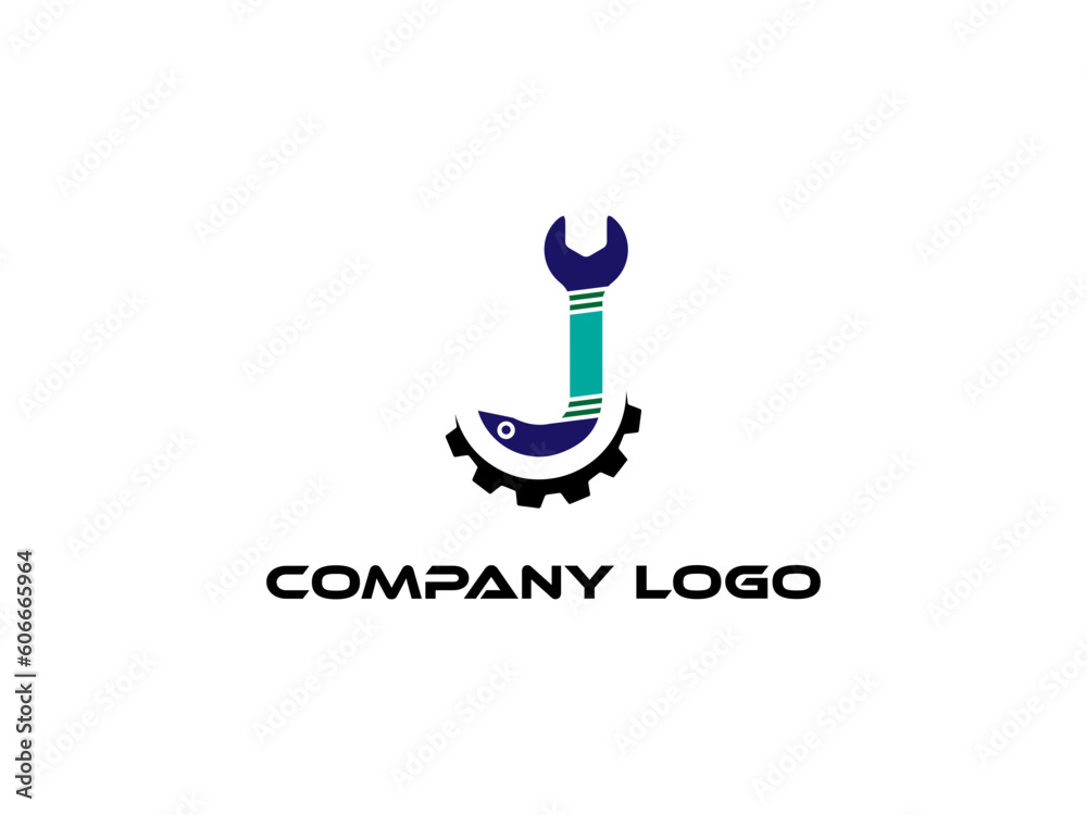 Vector abstract logo and branding mechanical logo design templates in trendy linear minimal style. Perfect logo for business related to industry. creative logo design vector template.