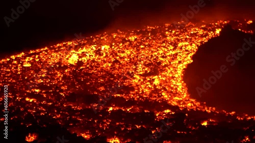 Close up of lava in  volcano in Guatemala. Volcán de Pacaya in Guatemala photo