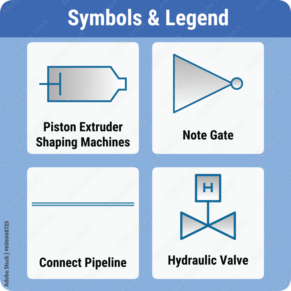 Vector Illustration for PID Symbols Legends Vector Illustration for PID Symbols Legends