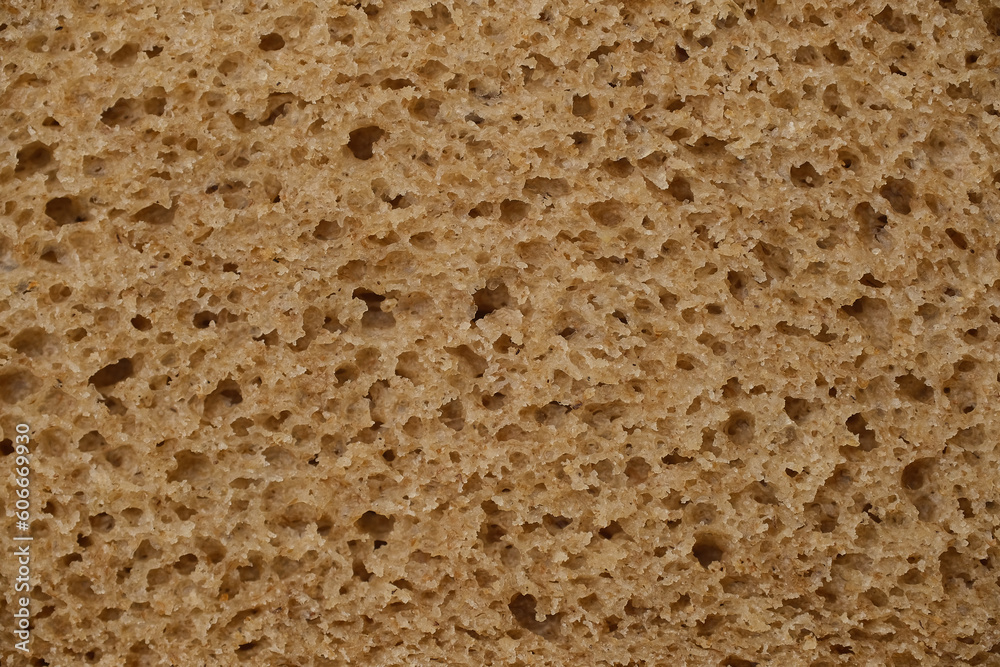 Texture rye bread. Crumb of bread