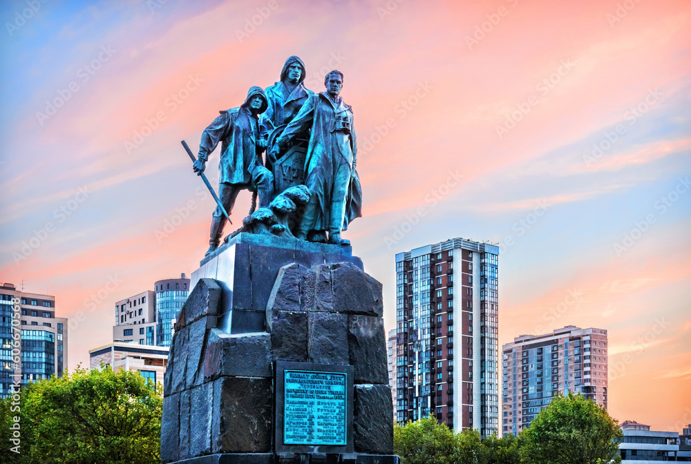 Φωτογραφία Monument to the dead fishermen of the seiner Urup, Black Sea, Krasnodar Territor