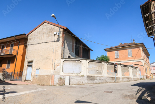 Genzone characteristic village streets vision houses church panorama landscape art © Samuele Gallini