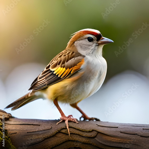 robin on a branch, generative ai 