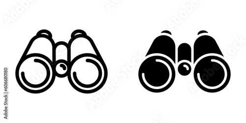 Binocular icon. sign for mobile concept and web design. vector illustration