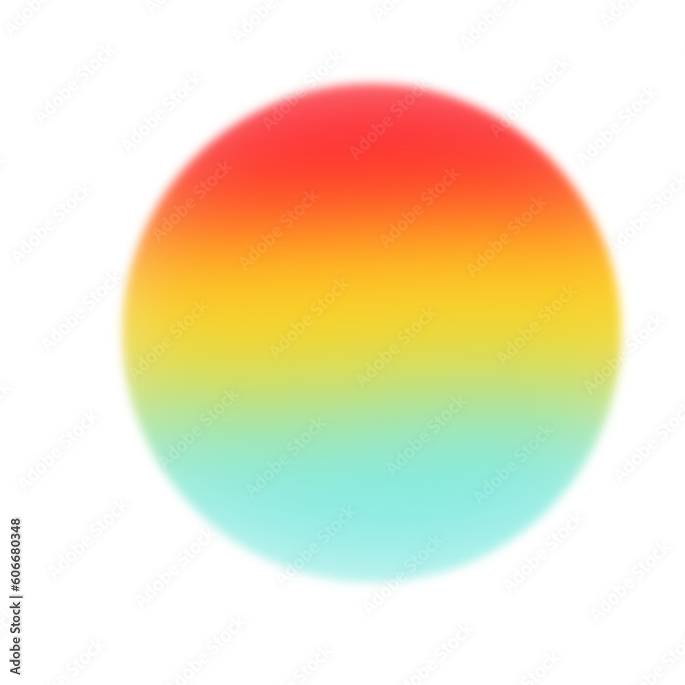 Circle shape in rainbow color
