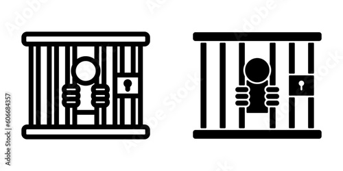 Prison icon. sign for mobile concept and web design. vector illustration