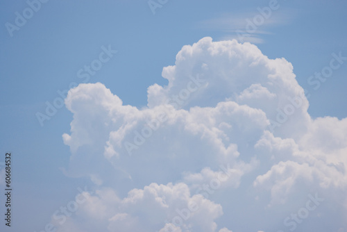 white cloud texture with the blue sky background.