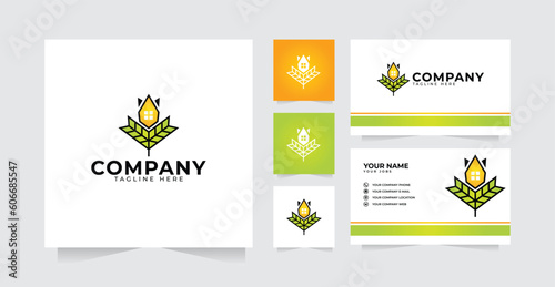 Canada solar panel Logo vector Template