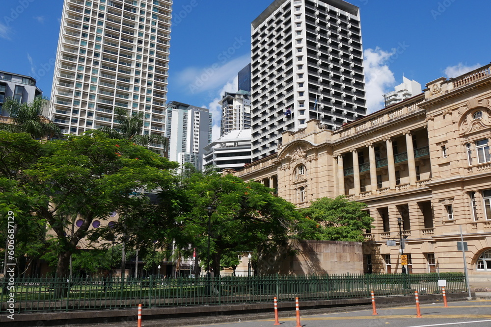 Historische und moderne Architektur in Brisbane