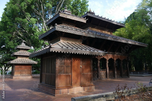Obraz na plátně Burmesischer Tempel in Brisbane