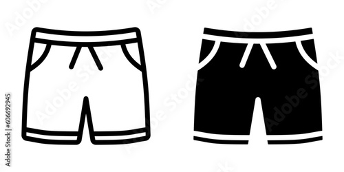 Shorts icon. sign for mobile concept and web design. vector illustration