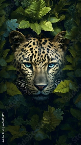 "Fierce Elegance: A Portrait of Nature's Leopard" | Creative Concept Design | AI Generated Artwork
