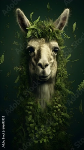 "Andean Serenade: A Portrait of Nature's Llama" | Creative Concept Design | AI Generated Artwork