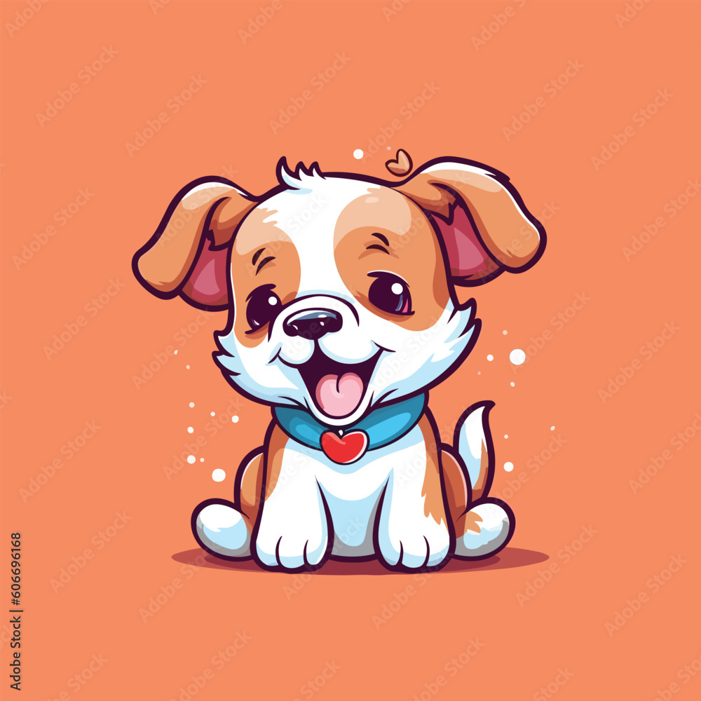 Design illustration Tshirt, Dog cute Vector