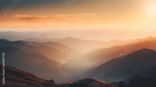 Sunset View from the Top of a Mountain © Florian