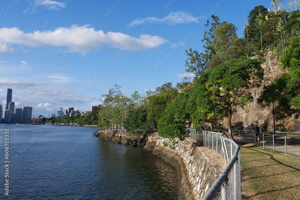Parkanlage am Kangaroo Point in Brisbane