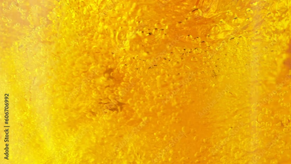 Super slow motion of beer bubbles, close-up. Filmed on high speed cinema camera, 1000 fps. Super slow motion of beer bubbles, close-up. Filmed on high speed cinema camera, 1000 fps.