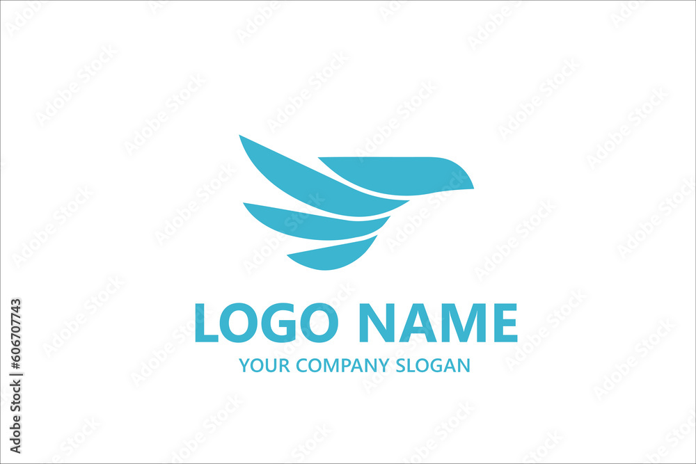 Fototapeta premium Minimalities Bird logo hipster vintage vector icon illustration
