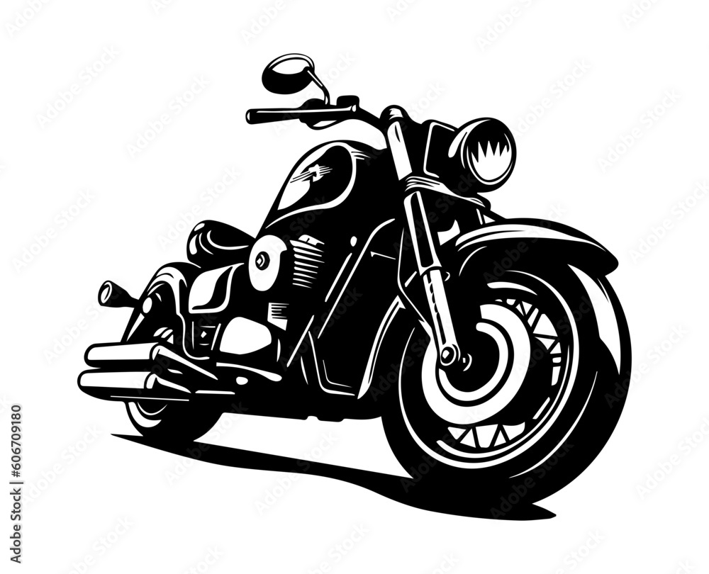 MOTORCYCLE ISOLATED ON WHITE MOTORCYCLE ISOLATED ON WHITE