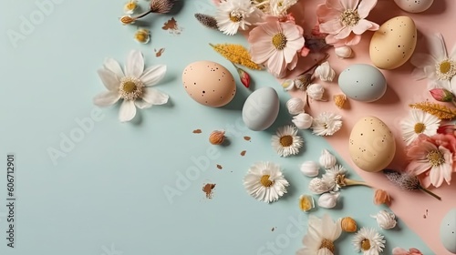 Background banner design for Happy Easter Day