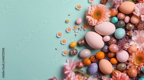 Background banner design for Happy Easter Day