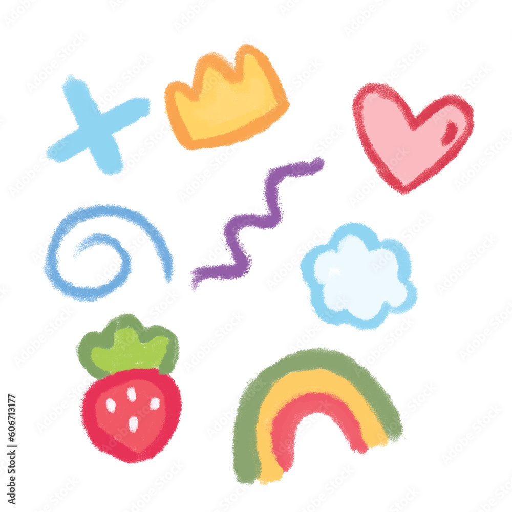 set of icons for children set of icons for children
