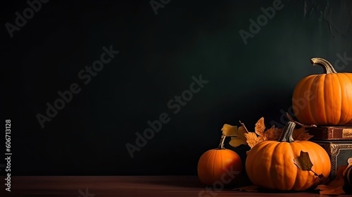 Background banner design for Halloween