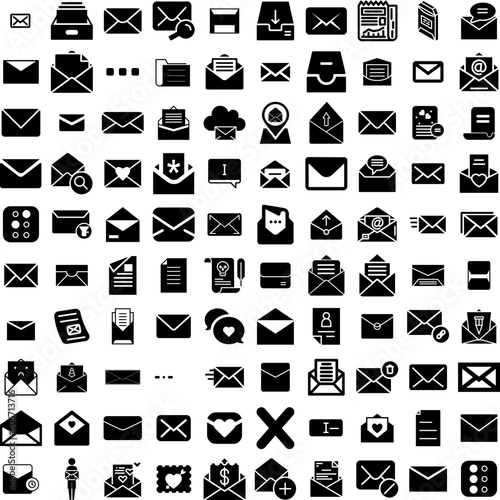 Collection Of 100 Letter Icons Set Isolated Solid Silhouette Icons Including Vector, Typography, Letter, Alphabet, Illustration, Font, Type Infographic Elements Vector Illustration Logo