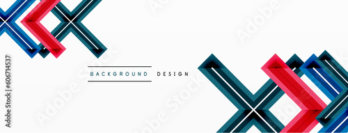 Cross line background minimal geometric template. Design for wallpaper, banner, background, landing page, wall art, invitation, prints, posters