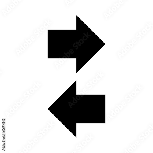 Black arrow icon set.Arrow. Cursor. Arrow vector icon. Simple arrow set. Vector illustration.Two head arrow icon, left and right double head arrow icon.