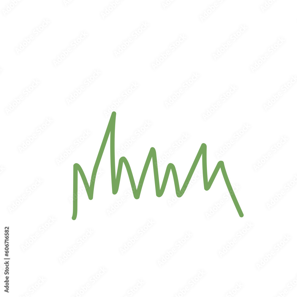 Grass Line Icon Vector Grass Line Icon Vector