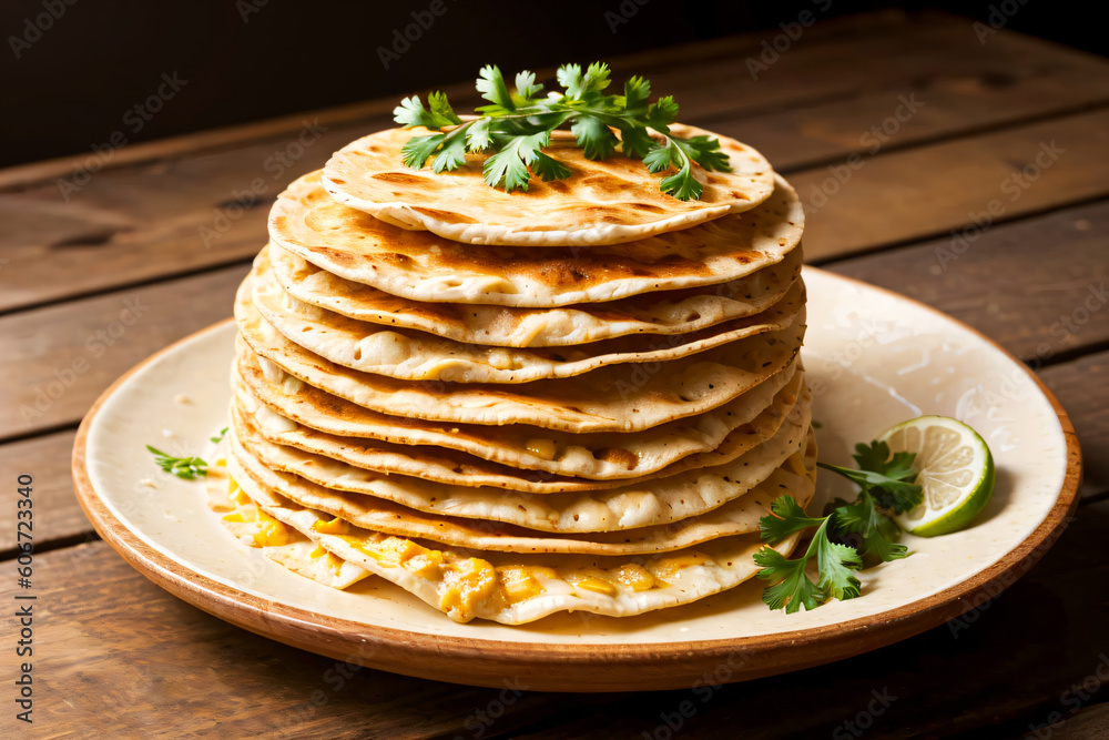 Tortilla, originally a corn flatbread, is one of the essential bread varieties that has been present in Mexican generative AI Tortilla, originally a corn flatbread, is one of the essential bread varieties that has been present in Mexican generative AI