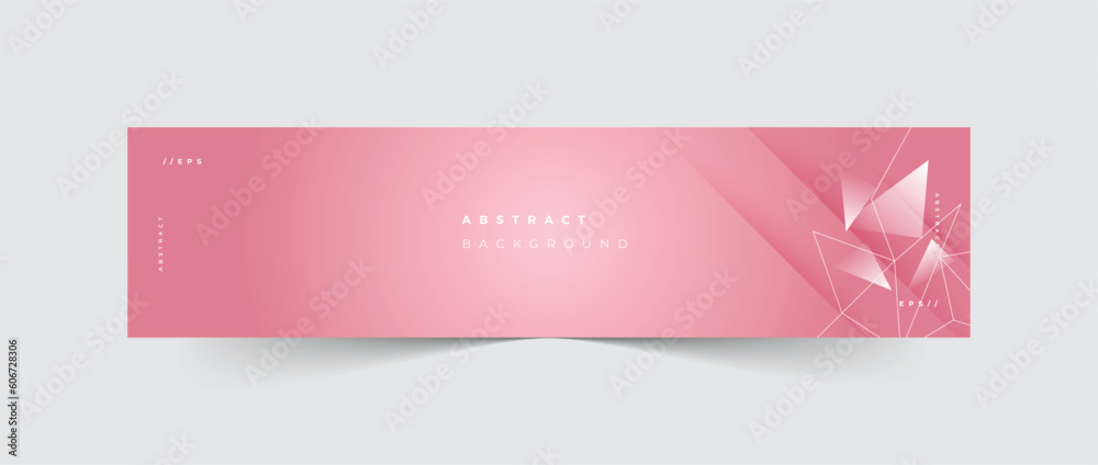 Linkedin banner abstract pink background