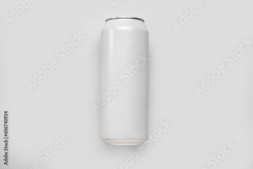 Can of fresh soda isolated on white background