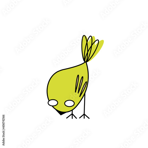 Bird cartoon vector compatible for any design