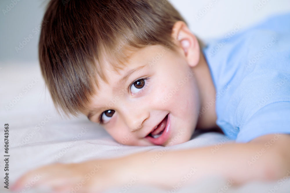 Close up of adorable child looking at camera Close up of adorable child looking at camera