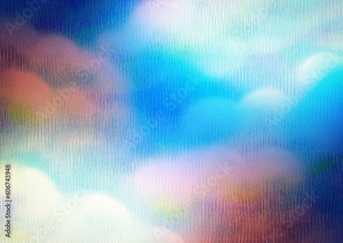 光と影の空のイラスト