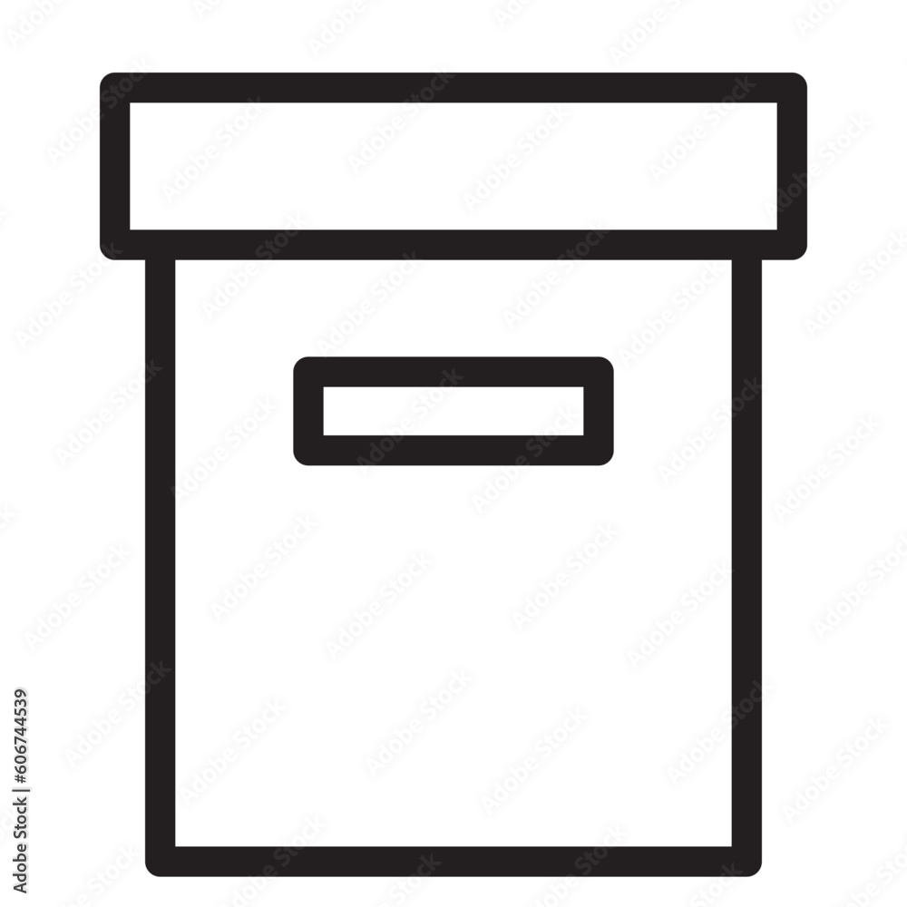 box line icon box line icon