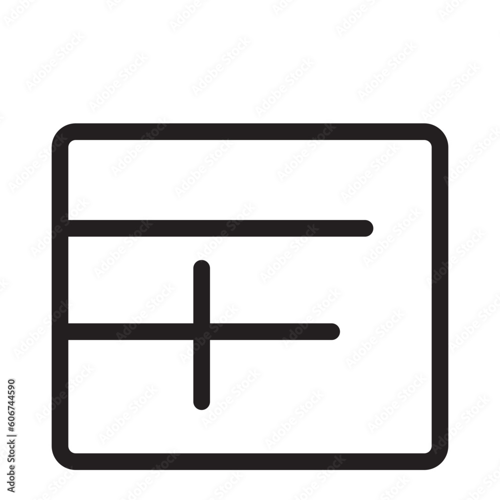 Layout line icon Layout line icon