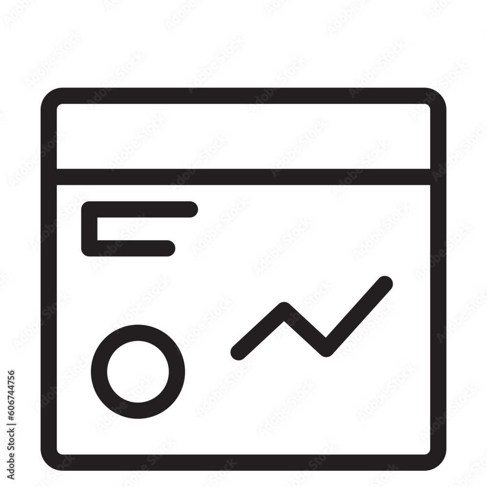 monitoring line icon monitoring line icon