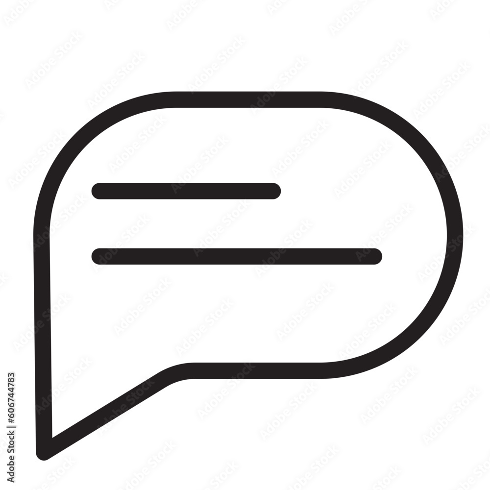 bubble chat line icon bubble chat line icon
