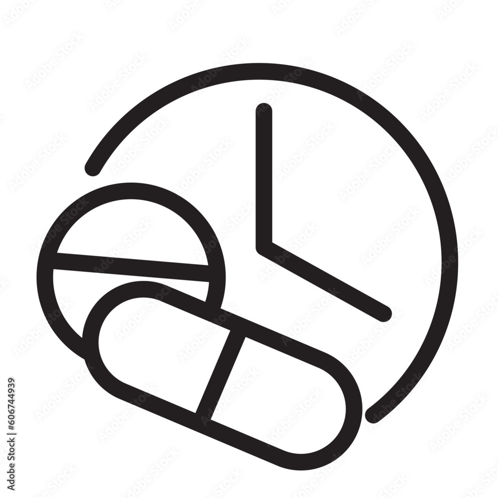 Photography dosage line icon