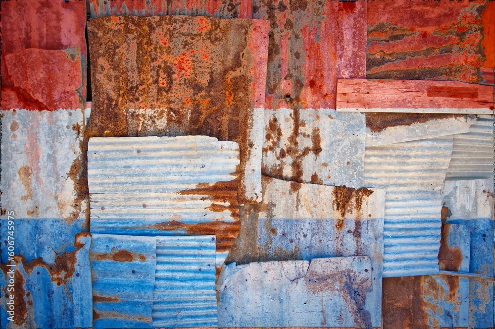 Naklejka premium Abstract background image of the flag of Luxembourg