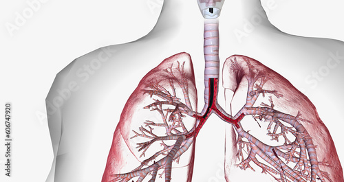 Bronchoscopy is an invasive procedure used to look inside the respiratory system. photo