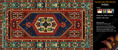 Carpet Map 76 490 Stich photo