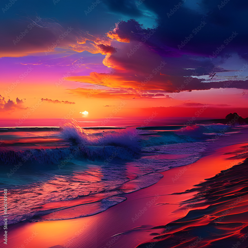 Palm beach sunset