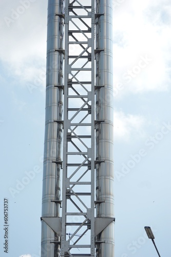 chimney with blue sky