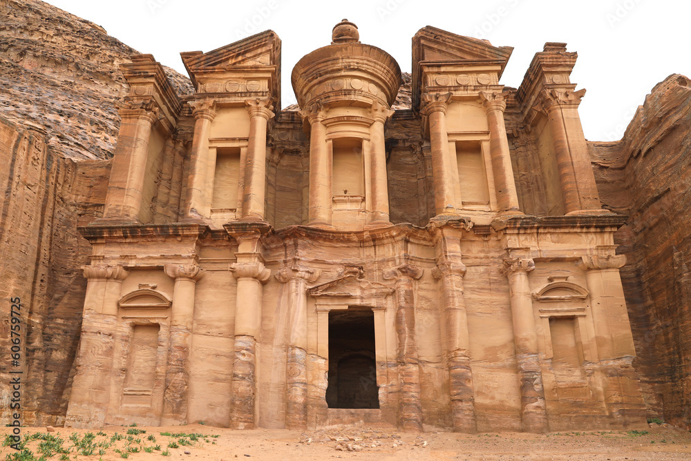 jordania petra ciudad perdida monasterio ad deir nabateo desfiladero rosa esculpida en la roca 4M0A1091-as23