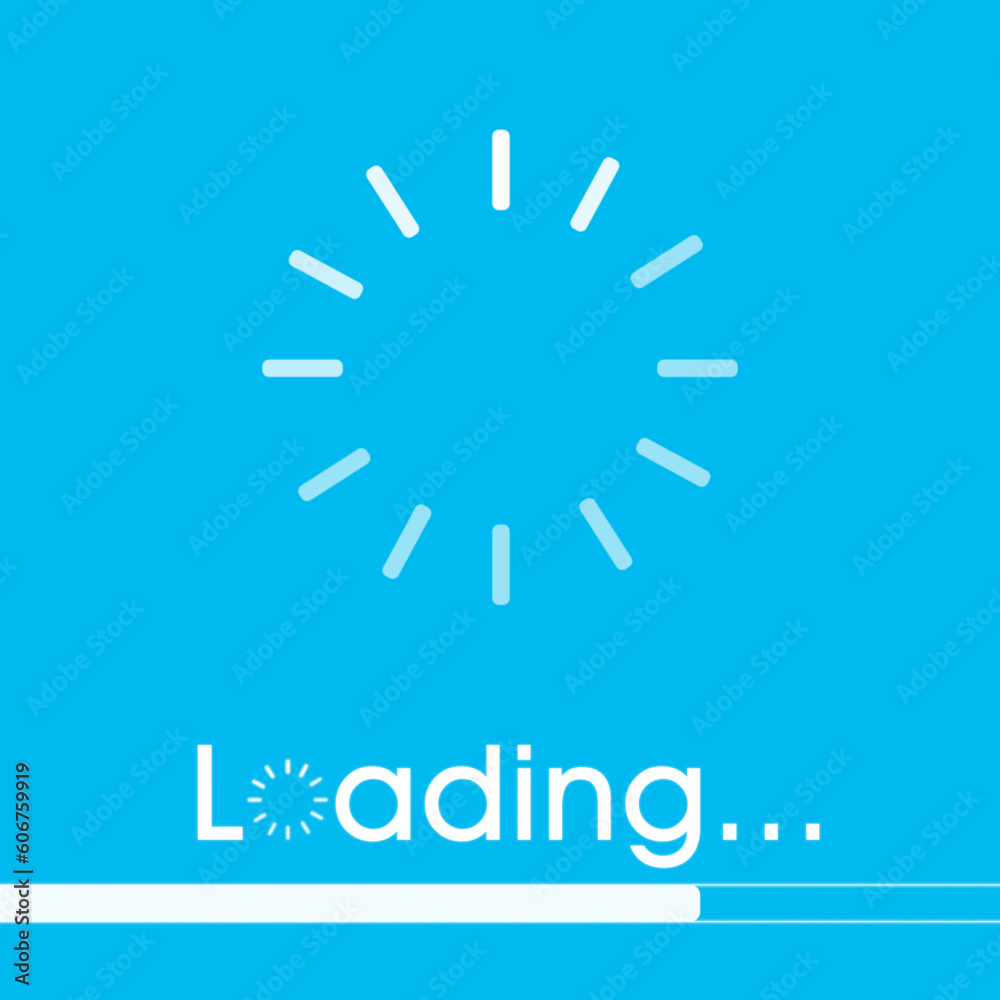 Vecteur Stock Loading icon and loading symbol for page, update or