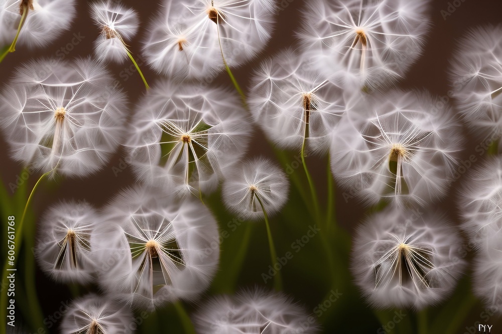 Dandelion macro photo illustration - generative ai
Dandelion macro photo illustration - generative ai
